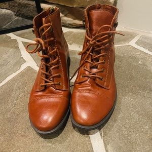 G. H. BASS "Patricia" Boots, Brown, Size 8